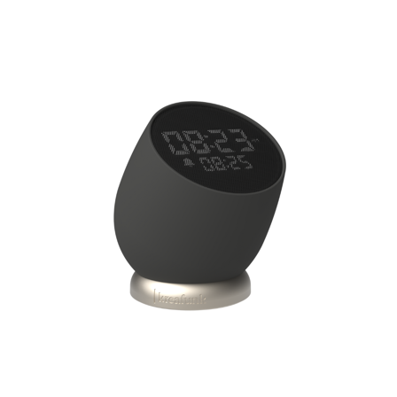 Kreafunk - Bell - Wecker, Black, Kabellos, Schlummerfunktion, Intuitives Design