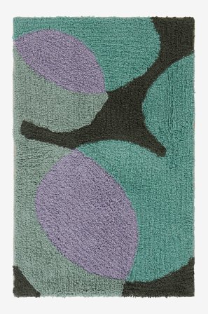 Jotex - Badematte Bomull/Bomull Grågrønn/multi DELORES - Kjøp Baderomsmatter hos Jotex