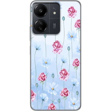 Kompatibelt Mobildeksel til Xiaomi Redmi 13C Petal Reverie Sky Blue