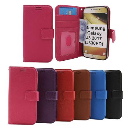 New Standcase Wallet Samsung Galaxy J3 2017 (j330fd) (svart) Svart