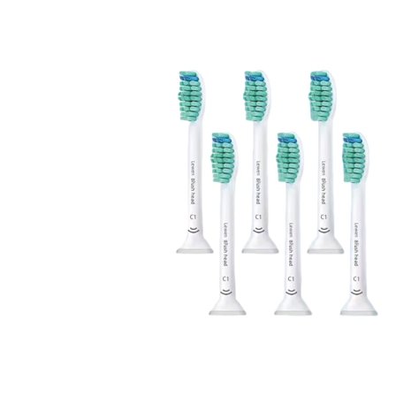 6 Erstatningsbørstehoder Kompatible med Philips Sonicare C1