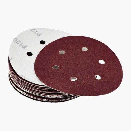 Sliprondellsats K40–K120 Ø 150 mm 6 hål 25 st. - Biltema