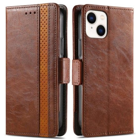 CASENEO 002 Series iPhone 15 fodral - Mörkbrun