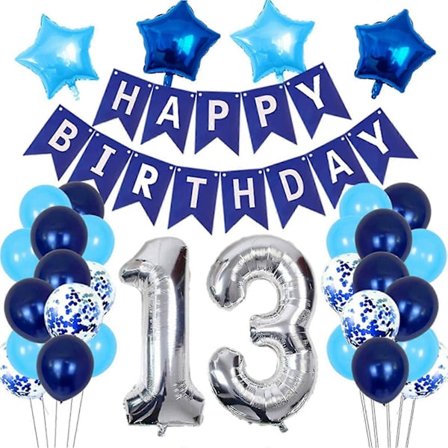 Festdekorationer til teenagere, drenge og piger, 13 år