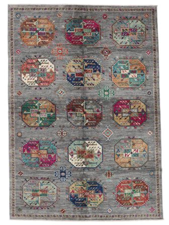 Medallion Shabargan Rug 175X247 Wool