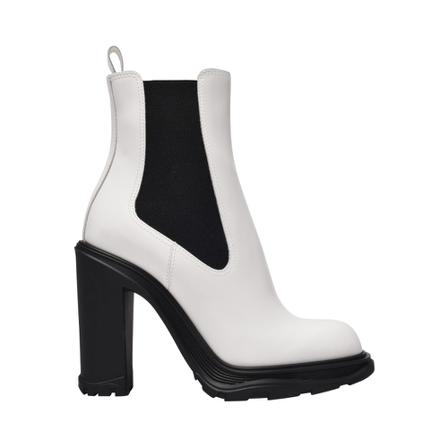 Alexander McQueen, Leather Boots Biały, Kobieta, Rozmiar: 39 EU