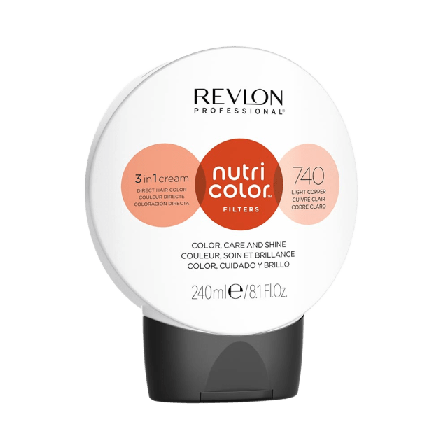 Revlon Professional Nutri Color Filters 740 Light Copper Hårfärg Unisex 240 ML