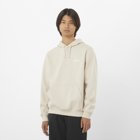 Salomon - Tussenlagen Kleding Chest Logo Hoodie M - Rainy DAY