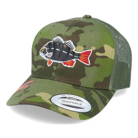 Skillfish - Camo trucker Cappellino - Perch Black Applique Tropical Camo Trucker @ Hatstore