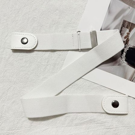 2-pack No Bulge Hassle Spännfria Elastiska Bälten Dam Herr Osynligt Bälte Jeans Klänning