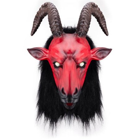 Skräck Halloween Mask Demon Antilop Latex Mask Anonym Mask Cosplay Huvudkläder Rekvisita