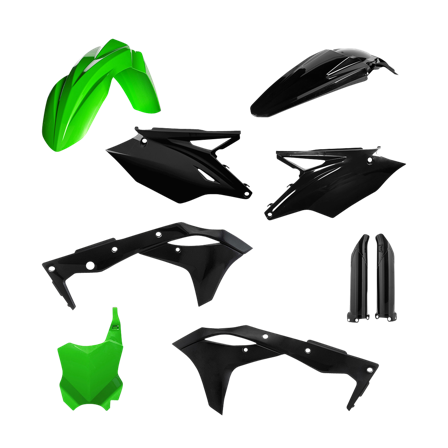 Kit Plastiche Completo Acerbis Nero-Verde - Kawasaki KX 250F 2017-2017