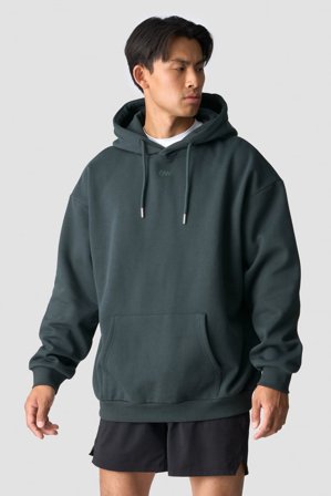 ICANIWILL - Everyday Relaxed Hoodie Men Dark Green - Herr - Träningskläder från ICIW
