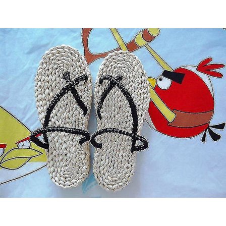Monkey D Luffy Cosplay Skor Sandaler Zori Waraji Sandaler & Flip Flops Halloween Karneval Tillbehör Flip Flops Anpassade