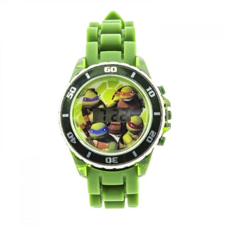 Teenage Mutant Ninja Turtles Grupp Blinkande Barnklocka Grön