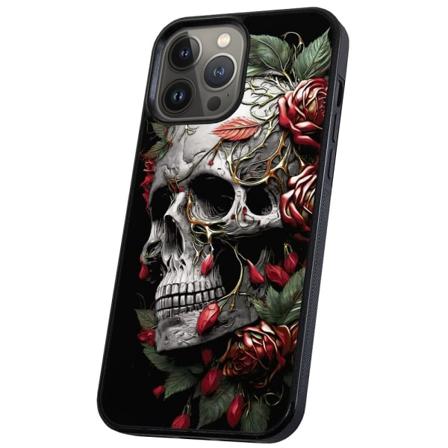 iPhone 13 Pro Max - Kuoret/Suojakuori Skull Roses
