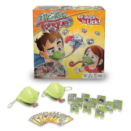 Hmwy-gluttonous Chameleon Lizard Fast Tongue Funny Blowing Roll Table Game|gags & Practical Jokes