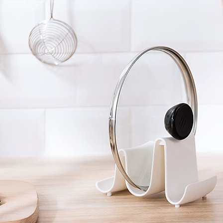 (Hvid) Køkkenredskabsholder, Låg Holder Skeholder, Bestiksholder Madlavning