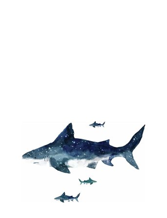 RoomMates Wallstickers - Giant Shark - Blue - ONE SIZE