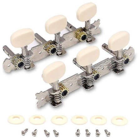 Vintage Guitar Stemmepinner Forgyldt Maskinhoved Stemme Nøgler Stemmere Enkelt Hul Til Klassisk Guitar 3l 3r