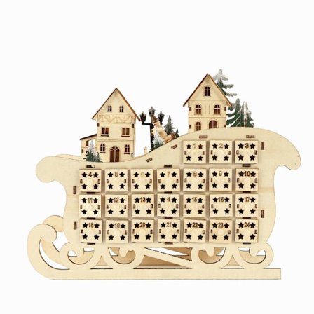 Adventskalender Nedtelling Julefest Dekorativ Kreativ Advent