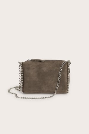Kappahl | Torebka na ramię, z imitacji zamszu | Szary