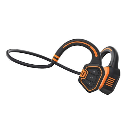Bone Conduction Earbuds Simning Bluetooth 5.1 Headset Open-Ear Bluetooth Bone Conduction Sport Hörlurar Orange