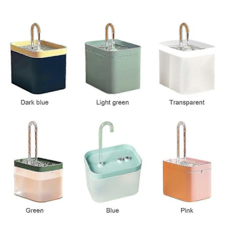 Automatisk vannfontene for kjæledyr for hjemmebruk - 1,5L vannautomat for katt og hund-FD-