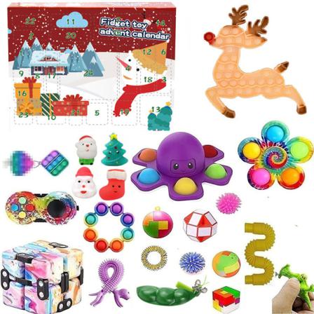 Fidget Adventskalender 2022, Julleksaker