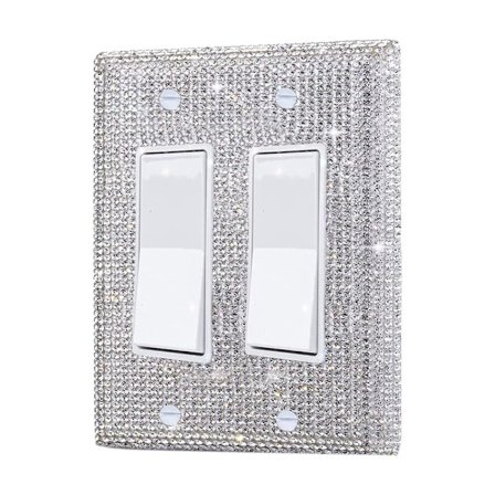 US Standard Switch Panel Sticker Rhinestones Socket Frame 06 06
