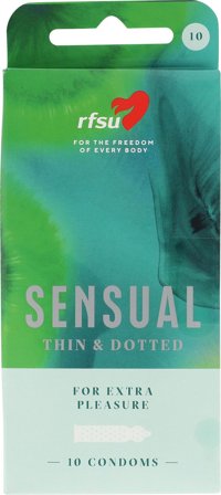 RFSU Sensual Kondomer 10 stk, Mænd, Krop & Helse, Kondomer