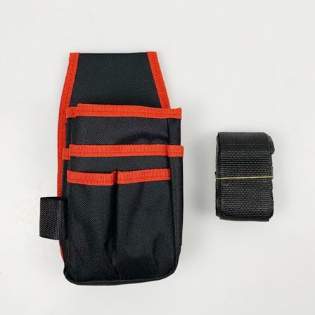Työkaluvyö, Säädettävä vyötyökalupidike, Työkalupussi, Työkalulaukku vyöllä, Puusepän työkaluvöipussi kotiin, puutarhaan, sähköasentajalle - Punainen
