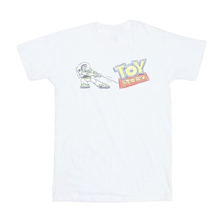 Disney Girls Toy Story Buzz Pulling Logo Bomull T-shirt 3-4 år