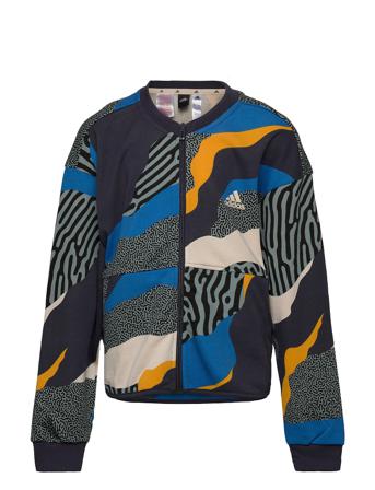 Power Cotton Track Jacket Svetari Collegepaita Monivärinen/Kuvioitu Adidas Performance