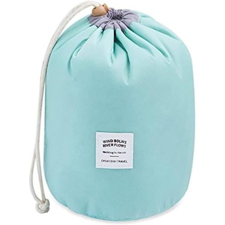 Kosmetiktaske til kvinder, makeuptaske, hængende toilettaske til piger, kosmetiktaske med snøre i nylon