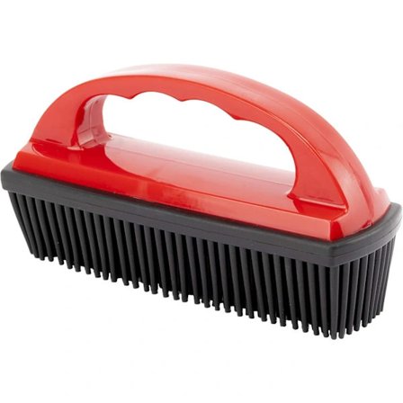 Husdyr & Rejser Gummihårsfjerningsbørste til Husdyr, Betræk, Sæder og Bilinteriør (1 stk, Rød)
