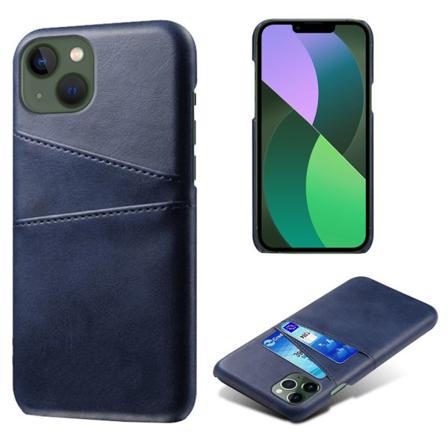 Läderskal Med Kortfack Iphone 14 Plus Blå