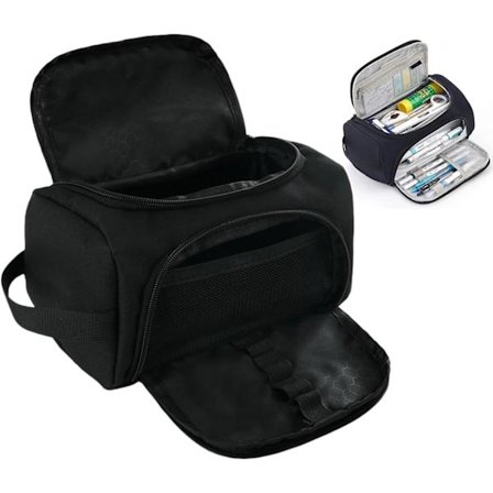 Stilfuldt penalhus med rum, multifunktionelt penalhus, penalhus / penal - Stor kapacitet til skole og kontor