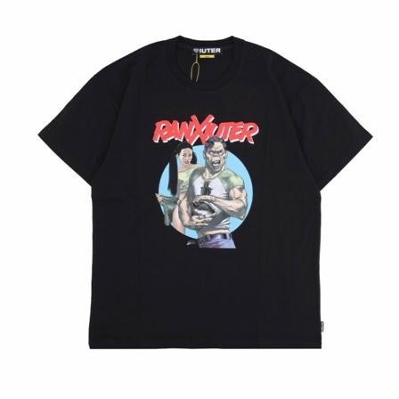 Iuter, T-Shirts Czarny, Mężczyzna, Rozmiar: L