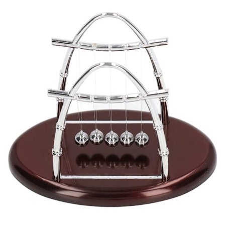 Vuggebalanseballer Vitenskap Fysikk Gadget Skrivebordsleker Tilbehør Gaver Til Hjemmekontorinnredning S 18x11x14,5cm