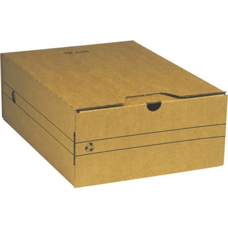 Arkivkartong, Miniwell, liggande arkivering, A4, 120mm, 325 x 240mm, brun - Lyreco - Kontorsmaterial - Arkivering och kontorsförvaring - 