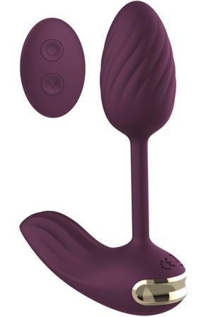 Essentials Flexible Wearable Vibrating Egg Purple Vibrerande ägg - Blushme.se