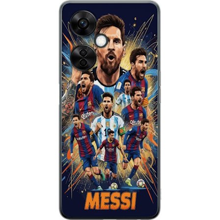 Yhteensopiva Puhelinkuori OnePlus OnePlus Nord CE 3 Lite Lionel Messi juliste Barcelona Argentiina jalkapallo legenda numero 10 MM GET jalkapalloilija