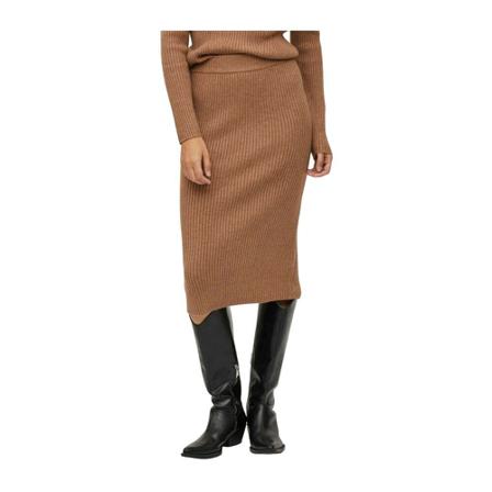 Vila, Pencil Skirts Brązowy, Kobieta, Rozmiar: L
