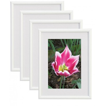 4 kehyssetti - Walther Galeria - 13 x 18 cm - Valkoinen