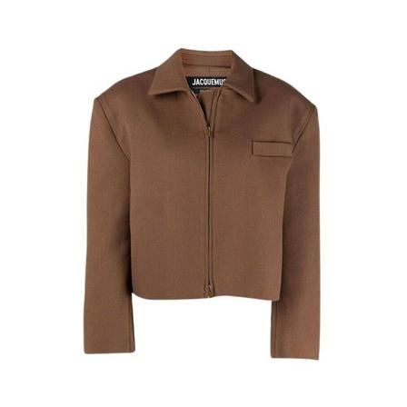 Jacquemus, Jacket Bruin, Dames, Maat:S,polyester