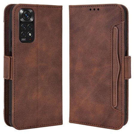 SKALO Xiaomi Redmi Note 11 6-FACK Plånboksfodral - Brun