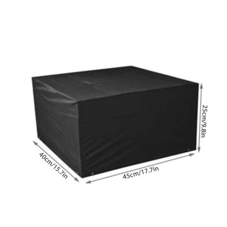 Suojapeite, tulostimen pölysuoja, musta, 45x40x25cm, laitteille ja - musta[A9047]
