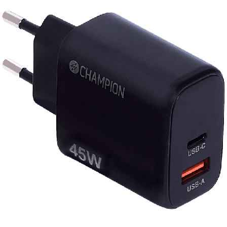 Champion Nordic Laddare 45w Pd/qc Övriga tillbehör Svart