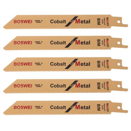 5 st S922EF 152 mm 6" BIM fram- och återgående sabelsågblad Set flexibel för metall"